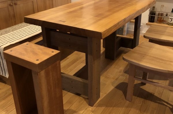 ようやく使いやすいテーブルになりました