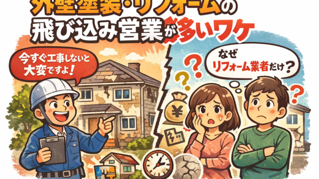 なぜ外壁塗装は飛び込み営業が多いのか