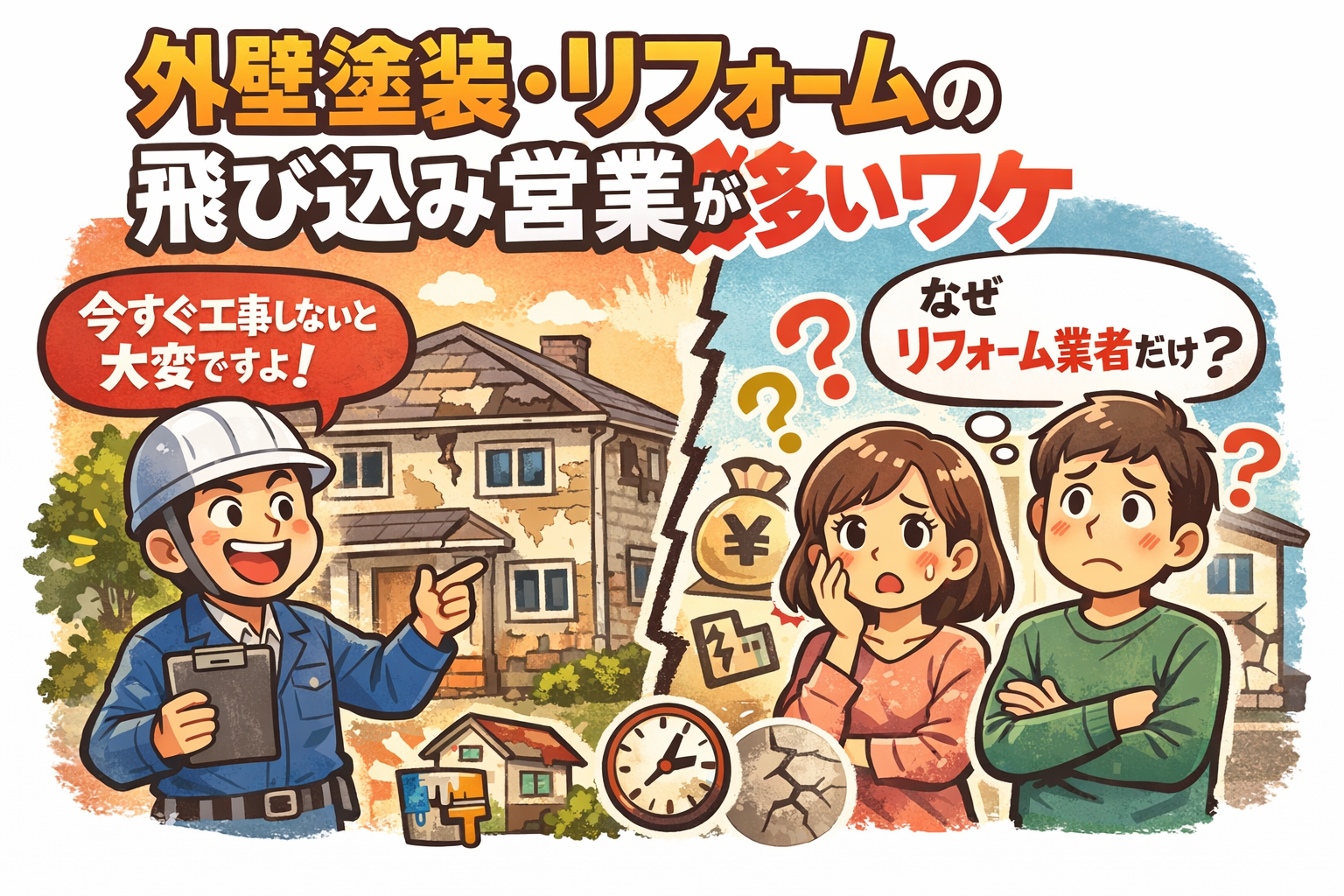 なぜ外壁塗装は飛び込み営業が多いのか